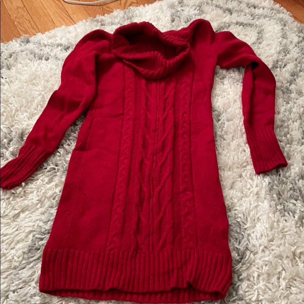 Mini sweater dress